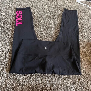 Lululemon Wunder Under Crop High-Rise *Full-On Luxtreme 23" Size 10